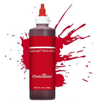 Chefmaster Liqua-Gel Colour Red Red 10.5oz