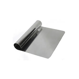 Bench Scraper S/Steel (rolled handle med weight) 150x110mm