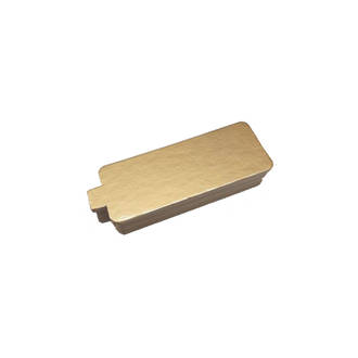 Cake Card 2mm Oblong with Tab 115 x 45 x 2mm Gold (1,000 Bundle)