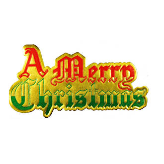 Merry Christmas Paper Motto (63mm x 34mm, Packet 100)