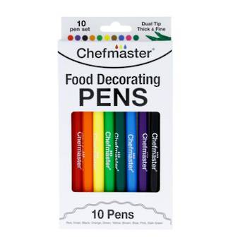 Chefmaster Food Decorating Pens (Set of 10)