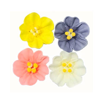 Icing Flowers Petunia Mixed Flowers 40mm (Box of 56) - 39 DATED ONLY