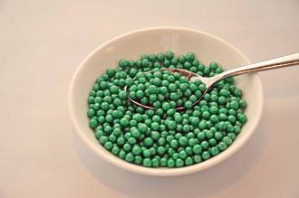 Sugar Pearls 4-5mm-Xmas Green (1kg bag)