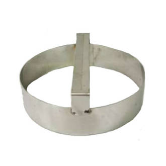 Plain round dough cutter 220mm X 75mm Deep S/Steel with handle