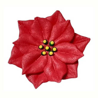 Red Poinsettia Flowers  30mm - Box of 60)(DUE OCTOBER 2024)