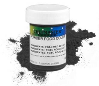 Chefmaster Powder Colour Black 3g