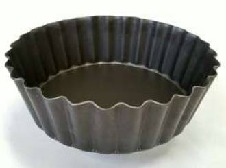 Quiche Pan, Alum (TEFLON) 100x30mm Deep, Solid base