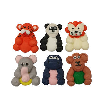 Icing Safari Animals, 25mm, 128 per box (21 sets of 6)