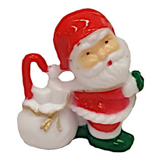 Santa with toy bag-Small-Plastic-30mm