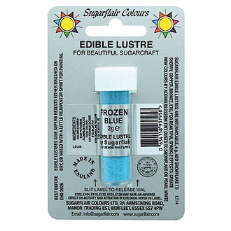 Sugarflair Edible Lustre Colour Frozen Blue