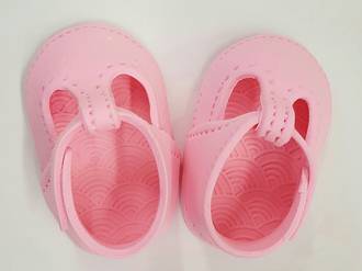Gumpaste Baby Shoes-Pink (I PAIR)