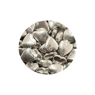 Tablet Hearts Silver 10mm (1kg bag) - SOLD OUT