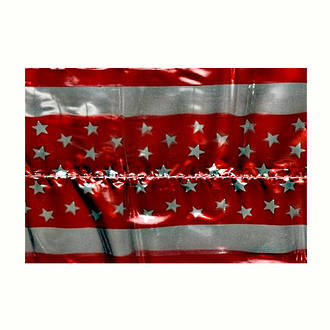 Star Pattern Band 7m x 76mm wide Red/Silver