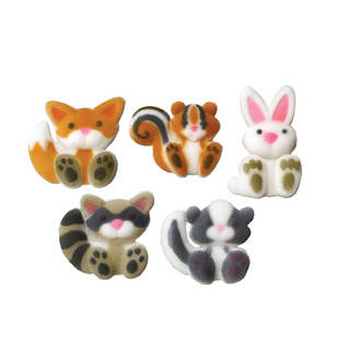 Woodland Animals Dec-on Sugar Decorations 40mm (Box of 70) - SOLD OUT