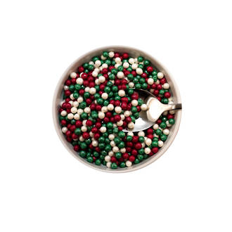Sugar Pearls 4-5mm-Xmas Blend (1kg bag)