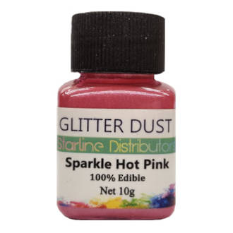 Glitter Dust - Sparkle Hot Pink 10gm  (100% Edible)