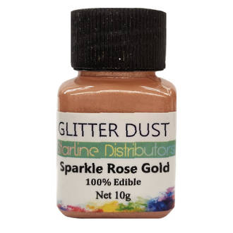 Glitter Dust - Sparkle Rose Gold 10gm  (100% Edible)