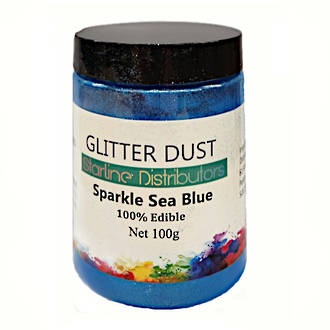 Glitter Dust - Sparkle Sea Blue 100gm  (100% Edible)