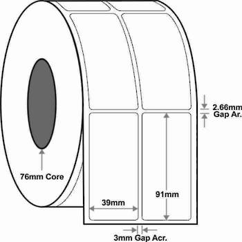 39x91mm x3,500 labels