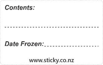Date Frozen x100 Labels