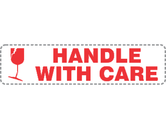 Handle With Care x250 labels