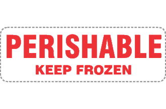 Perishable Keep Frozen x250 labels