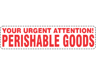 Your Urgent Attention Perishable Goods x250 labels