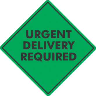 Urgent Delivery Required x500 labels