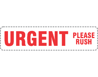 Urgent Please Rush x250 labels