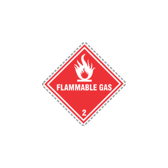 Flammable Gas 2.1 Small x500 labels