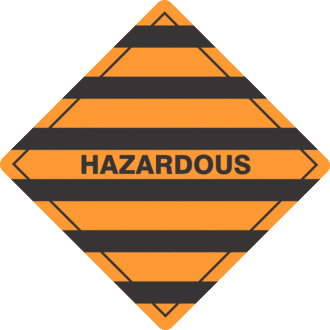 Hazardous x500 labels