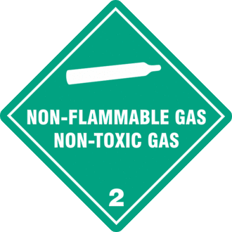 Non Flammable Gas 2.2 x500 labels
