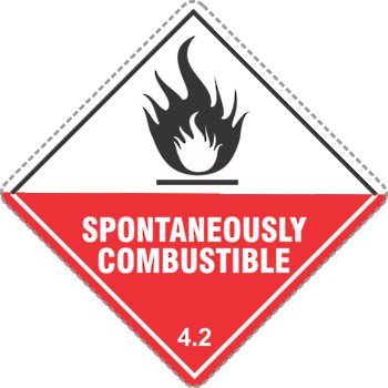 Spontaneously Combustible 4.2 x500 labels