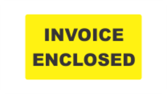 Invoice Enclosed x250 labels