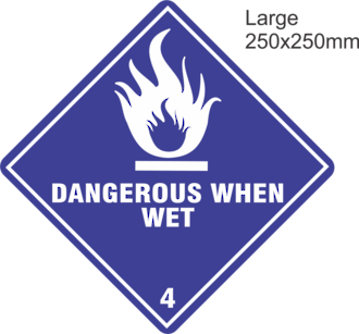 Dangerous When Wet Large Vinyl Single Labels