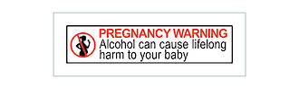 Pregnancy Warning Mark Small - 45 x 15mm