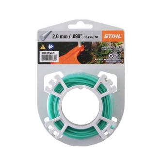 STIHL Round Nylon 2mm Green - 15.3m