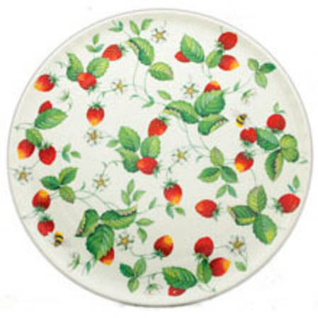 Alpine Strawberry Cake Plate