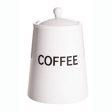 Arctic White Storage Jar Coffee