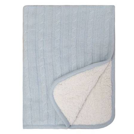 Sherpa Baby Blanket Blue