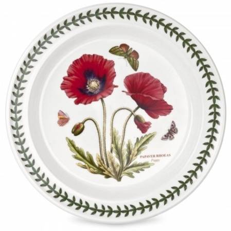 Botanic Garden Dinner Plate POPPY