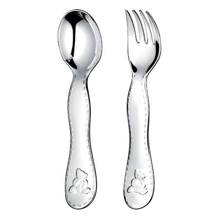 Charlie Bear by Christofle Baby Cutlery 2pce set