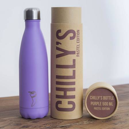 Chilly's Insulated Bottle Pastel Purple 500ml