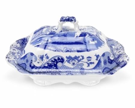 Blue Italian Covered Vege Dish