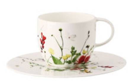 Fleurs Sauvages Tall Cup and Saucer