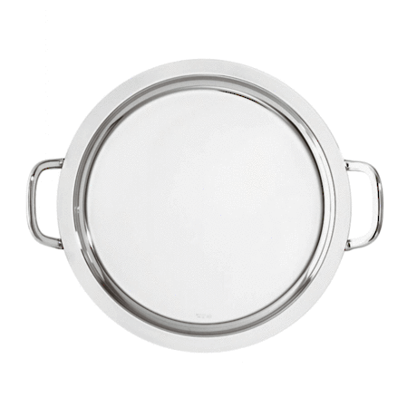 Elite Stainless Steel Round Tray with handles 40cm