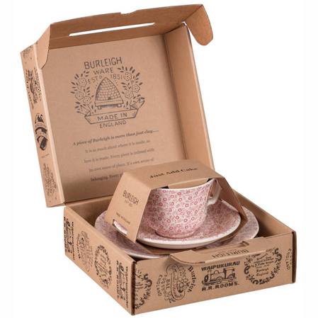 Felicity Pink Tea Cup, Saucer and Plate