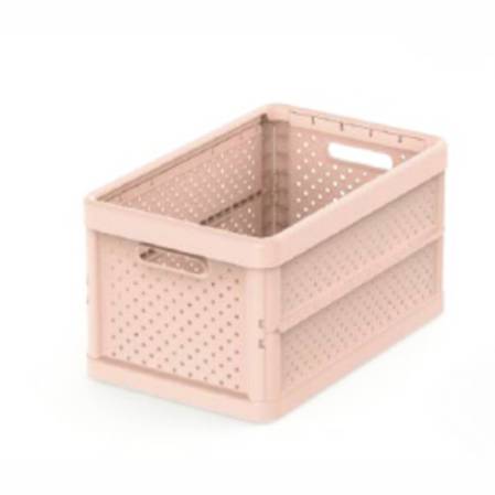 Vigar Foldable Crate 11.3L Peach Pink