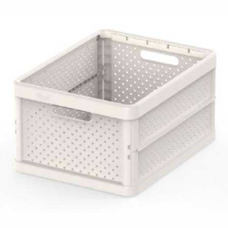 Vigar Foldable Crate 32L Sand White