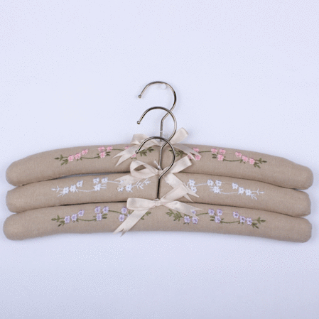 Garden Linen Coat Hangers Set of 3